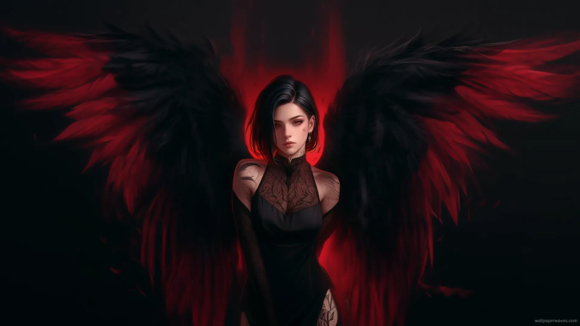 Dark Gothic Angel Live Wallpaper
