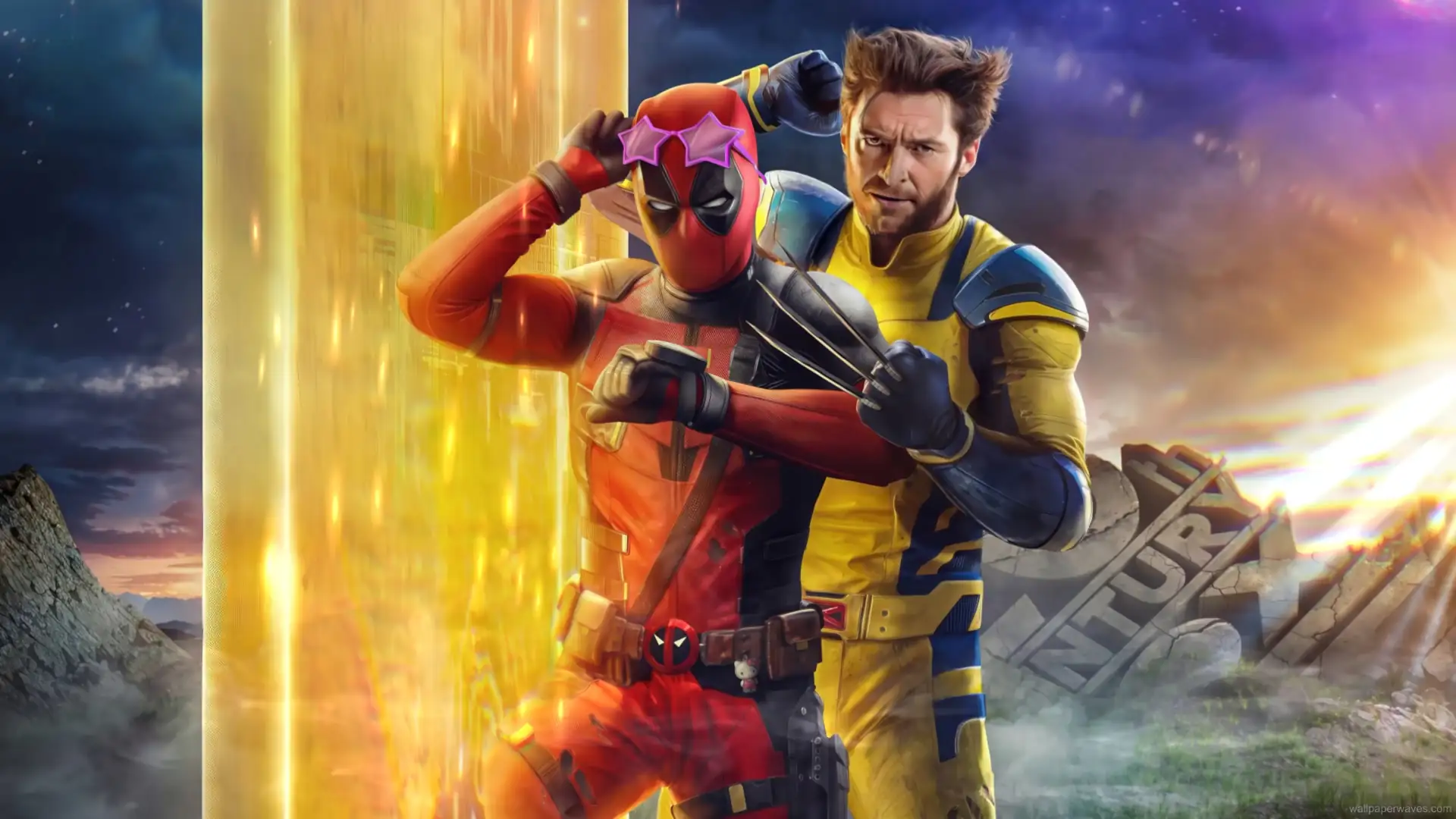 Deadpool And Wolverine Funny Pose Live Wallpaper deadpool-and-wolverine-funny-pose-live-wallpaper
