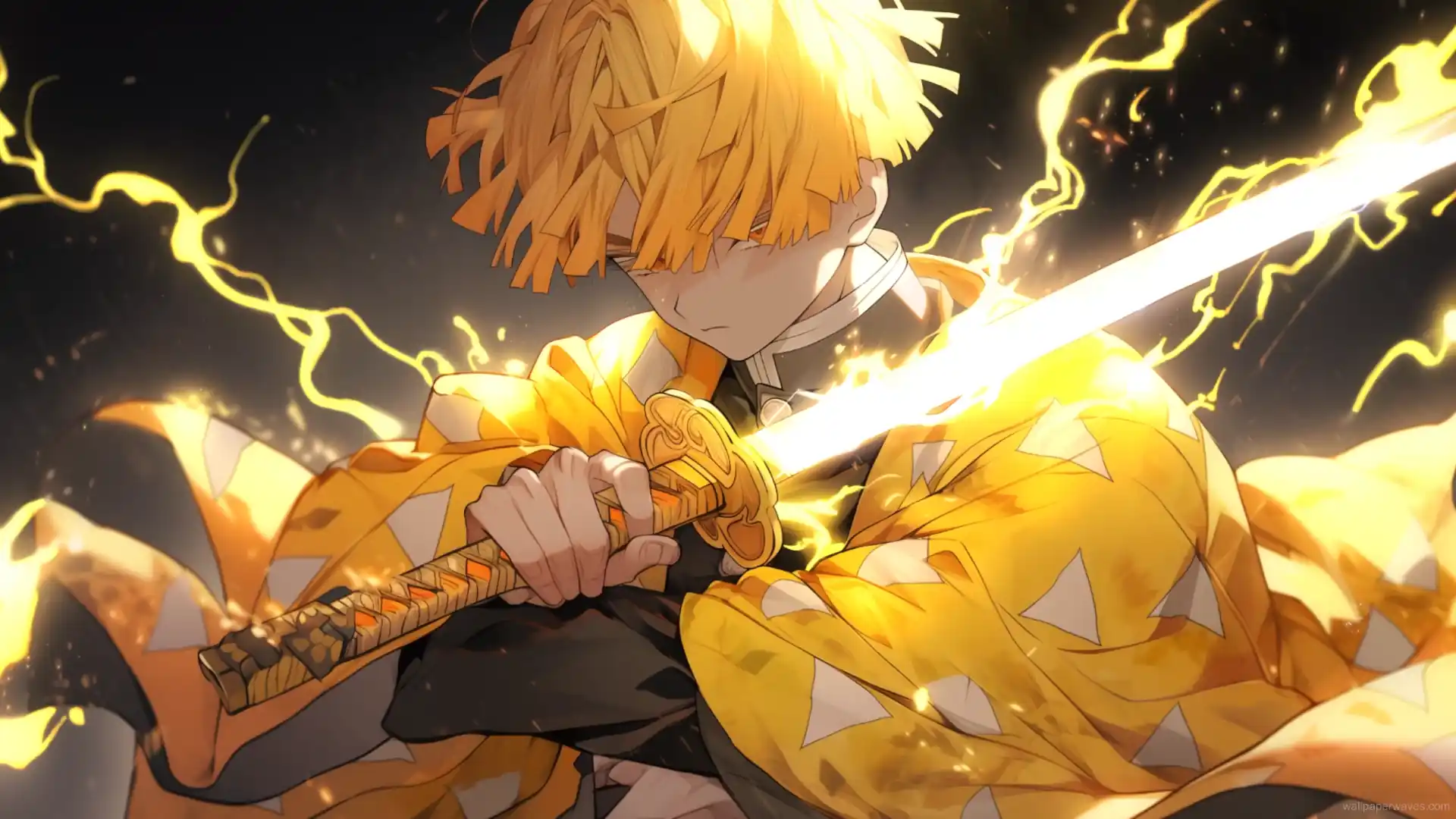 Zenitsu thunder breathing live wallpaper