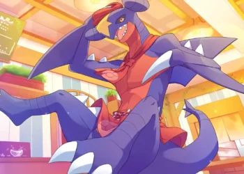 Garchomp Pokemon Cafe Live Wallpaper