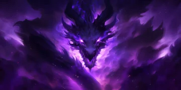 Purple Fantasy Dragon Live Wallpaper