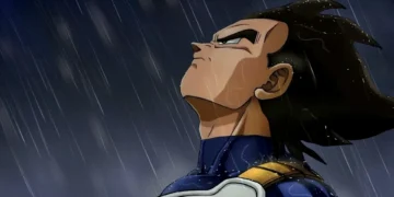 Vegeta in The Rain Dragon Ball Live Wallpaper