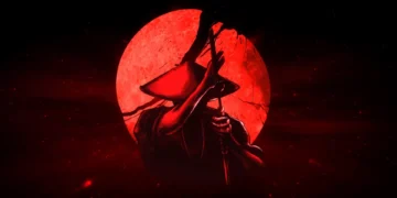 Cimson Moon Samurai Live Wallpaper