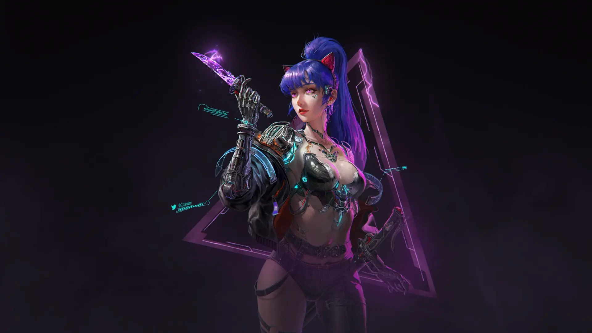 Cyberpunk 2077 Girl Live Wallpaper