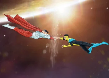 Omni Man Vs Invincible In Space Live Wallpaper