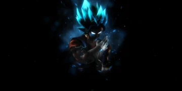 SSGSS Vegito live wallpaper showcasing the powerful Super Saiyan Blue fusion warrior in a dynamic battle stance