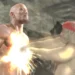 Ricardo Milos and Dwayne The Rock Johnson facing off in a comedic meme fight scene under bright spotlights in a humorous live wallpaper