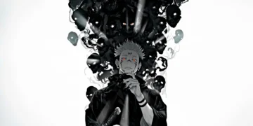 Sukuna unleashing Domain Expansion with glowing crimson cursed markings and sinister smile in a dark Jujutsu Kaisen live wallpaper