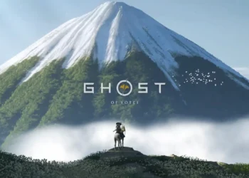 Ghost of Yotei Mountain View Live Wallpaper 1 Samurai on horseback gazing at Mount Yotei surrounded by mist and sunlight live wallpaper