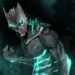 Kaiju No. 8 Kafka Hibino Transformation Live Wallpaper 10 Kafka Hibino transforming into Kaiju with glowing turquoise energy and cracked armor in dark smoky scene live wallpaper