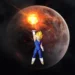 Vegeta Final Flash Planet Strike Live Wallpaper 10 Super Saiyan Vegeta charging Final Flash attack in outer space above a glowing planet in Dragon Ball live wallpaper