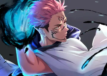 Yuji Itadori Black Flash Live Wallpaper 1 Yuji Itadori unleashing Black Flash attack surrounded by glowing blue cursed energy and dark streaks live wallpaper