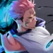 Yuji Itadori Black Flash Live Wallpaper 10 Yuji Itadori unleashing Black Flash attack surrounded by glowing blue cursed energy and dark streaks live wallpaper