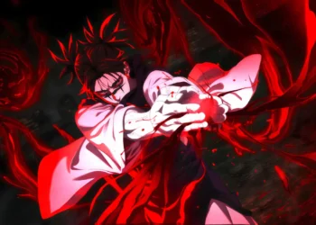Choso Cursed Blood Manipulation JJK Live Wallpaper 1 Choso using cursed blood manipulation with glowing red energy in an intense dark anime battle scene live wallpaper