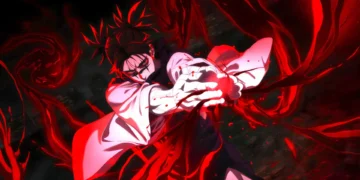 Choso using cursed blood manipulation with glowing red energy in an intense dark anime battle scene live wallpaper