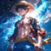 Monkey D. Luffy Gear 5 Power Live Wallpaper 10 Monkey D. Luffy in Gear 5 form surrounded by glowing blue lightning energy with intense power aura live wallpaper