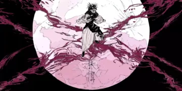 Choso Cursed Blood Technique Live Wallpaper 16 Choso using cursed blood technique with flowing crimson blood streams, pale moon background, dark Jujutsu Kaisen anime art style live wallpaper