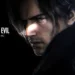 Leon S Kennedy from Resident Evil with intense serious expression, cinematic dark lighting, dramatic close-up portrait with shadowy background and survival horror atmosphere live wallpaper