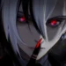 arlecchino genshin impact red eyes dark anime aesthetic close up character wallpaper