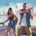 GTA 6 Vice City Duo Heist Live Wallpaper 10 GTA 6 vice city duo heist female male characters guns dock city skyline police chase tropical neon vibe wallpaper