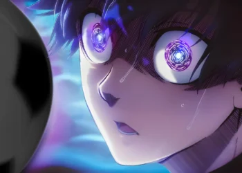 Isagi Yoichi Ego Eyes Blue Lock Live Wallpaper 2 Isagi Yoichi blue lock glowing eyes spiral effect intense anime soccer close up ego vision dramatic wallpaper