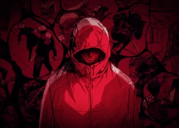 yuji itadori jjk dark red aesthetic pain loss anime intense cursed energy shadow wallpaper