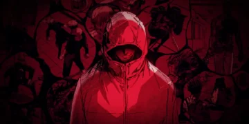 yuji itadori jjk dark red aesthetic pain loss anime intense cursed energy shadow wallpaper