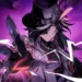 Ashveil from Honkai Star Rail surrounded by purple lightning and shattered energy effects in a stylish anime battle wallpaper