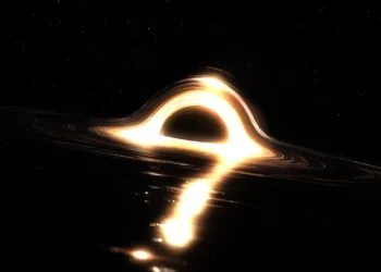 Cosmic Black Hole Space Live Wallpaper 1 Glowing cosmic black hole with golden accretion rings, deep space stars, and cinematic sci-fi singularity atmosphere wallpaper