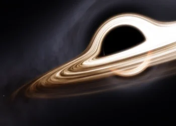 Interstellar Black Hole Singularity Live Wallpaper 4 Massive glowing black hole with bright accretion rings twisting through deep space in a cinematic sci-fi wallpaper