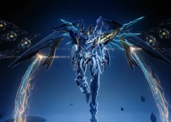 Wuthering Waves Exostrider wallpaper, Exostrider live wallpaper, Wuthering Waves mecha, futuristic robot wallpaper, sci-fi mechanical warrior