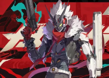 Billy Kid Zenless Zone Zero Live Wallpaper 2 Billy Kid from Zenless Zone Zero holding dual guns in futuristic cybernetic armor live wallpaper.