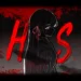 Chisa monochrome silhouette with crimson eyes and bold red typography from Wuthering Waves live wallpaper.
