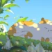 Chubby Orange and White Cat Live Wallpaper 10 Chubby orange and white cat peacefully napping on a moss-covered stone wall under a sunny blue sky live wallpaper.