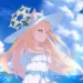 Iochi Mari Ocean View Blue Archive Live Wallpaper 10 Iochi Mari from Blue Archive overlooking a bright ocean beneath a blue summer sky in an anime live wallpaper.