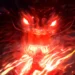 Might Guy opening the Eight Inner Gates with a blazing red aura and fiery dragon spirit in Naruto Shippuden live wallpaper.