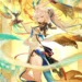 Suisui Wuthering Waves Live Wallpaper 10 Suisui from Wuthering Waves surrounded by golden light and a celestial bird in an elegant fantasy live wallpaper.