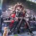 Gilberta Arknights Endfield Cat Café Live Wallpaper 10 Gilberta from Arknights Endfield relaxing outside a cozy cat cafe surrounded by cats live wallpaper