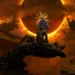 Into The Radius 2 Apocalyptic Soldier Live Wallpaper 10 Into the Radius 2 soldier facing a fiery apocalyptic anomaly surrounded by ruined buildings and dark creatures live wallpaper.