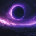 Purple Planet Cosmic Landscape Live Wallpaper 10 Purple planet surrounded by glowing cosmic energy above an alien mountain landscape live wallpaper.