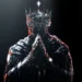 Glitch King Praying in Darkness Live Wallpaper 10 Glitch King praying in darkness with a fragmented crown, glowing cross, and red digital glitch effects live wallpaper