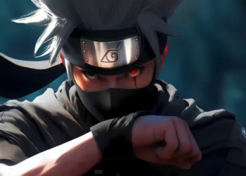 Kakashi Hatake Sharingan Naruto Live Wallpaper 4 Kakashi Hatake from Naruto with his glowing red Sharingan, forehead protector, and black face mask live wallpaper