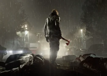 Leon S. Kennedy Resident Evil Horror Live Wallpaper 7 Leon S. Kennedy holding a bloodstained axe on a dark rainy street surrounded by bodies in Resident Evil live wallpaper