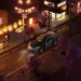 Nissan 350Z Japanese Night Street Live Wallpaper 10 Nissan 350Z on a Japanese night street with glowing lanterns, cherry blossom trees, wet pavement, and a red torii gate live wallpaper