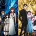 Steins Gate Characters Time Travel Live Wallpaper 10 Steins Gate characters including Rintaro Okabe and Kurisu Makise surrounded by clocks and time travel imagery live wallpaper