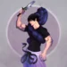Toji Fushiguro holding a weapon with the Inventory Curse wrapped around his body in Jujutsu Kaisen live wallpaper