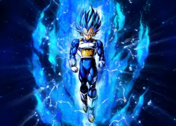 Vegeta SSGSS Blue Energy Live Wallpaper 1 Vegeta SSGSS Super Saiyan Blue surrounded by a massive glowing blue energy aura in Dragon Ball Super live wallpaper